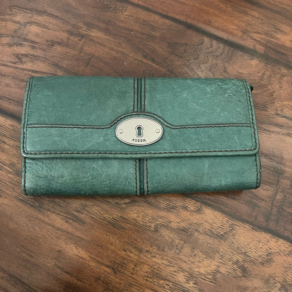 Green Fossil wallet